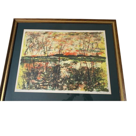 Bertoldo Taubert Rare Art Landscape Artist Signed Limited Ed lithograph 274 /275 - Picture 1 of 7